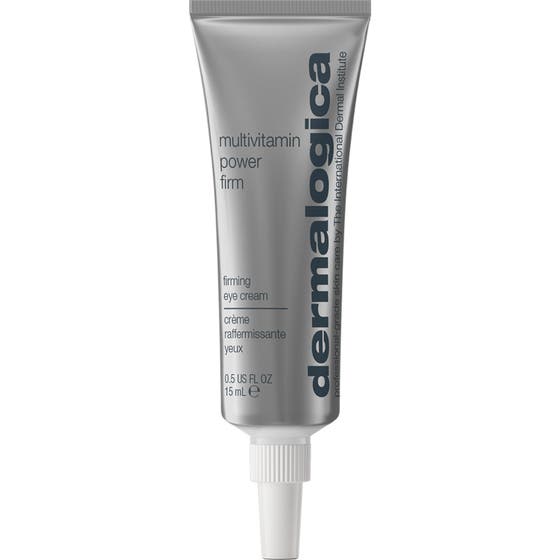 Dermalogica Multivitamin Power Firm 15 ml antiåldrande behandling i en silverfärgad tub med vit pip.