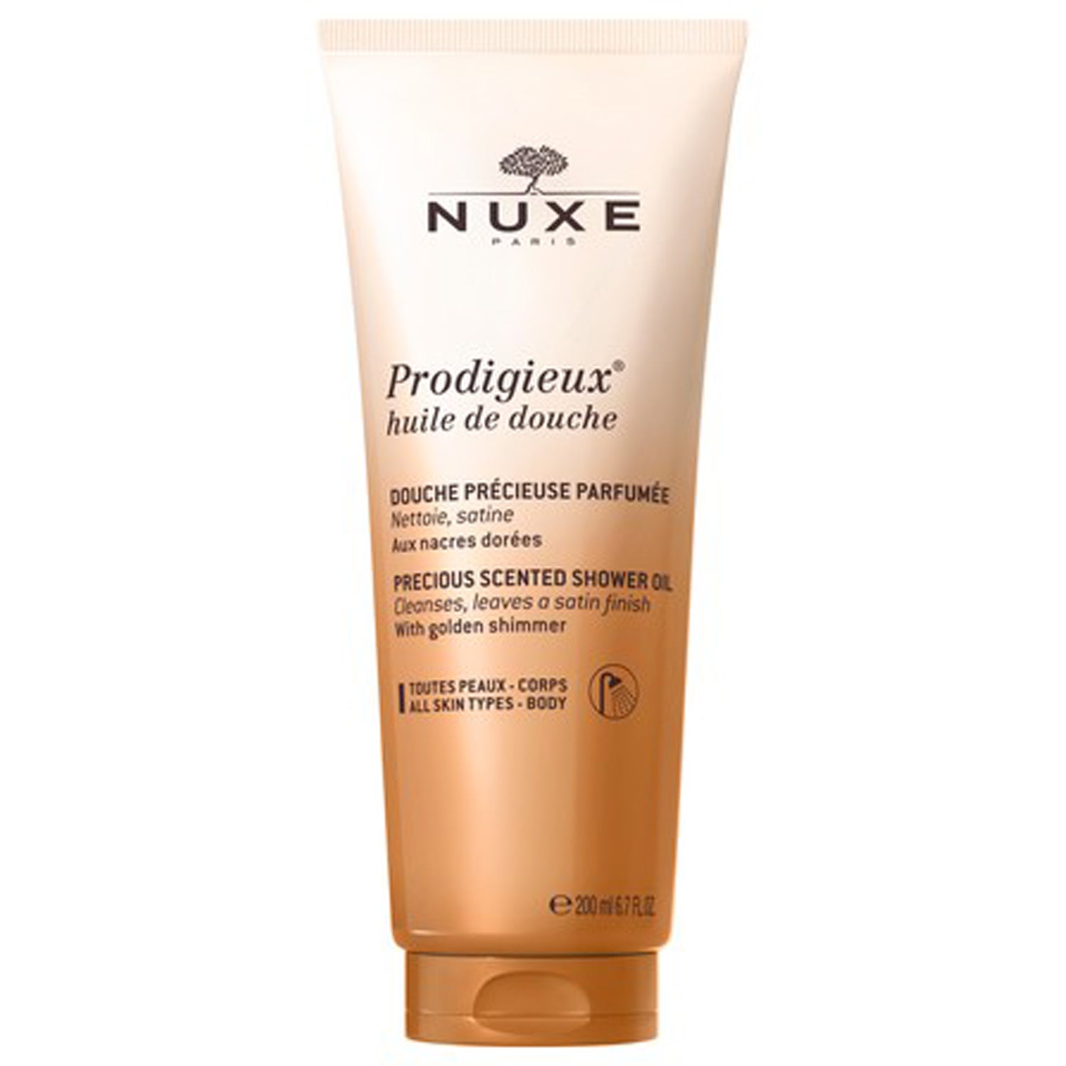 Nuxe Prodigieux Shower Oil With Golden Shimmer - 200 ml