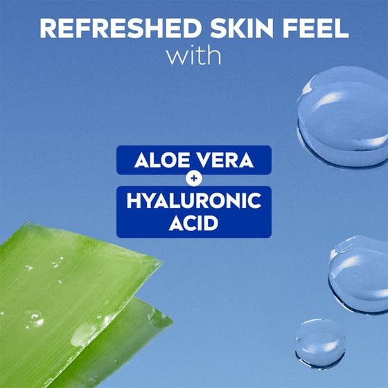 NIVEA Toner Refreshing 200 ml ansiktsvatten med vegansk formula och flaska av 97 procent återvunnet material.