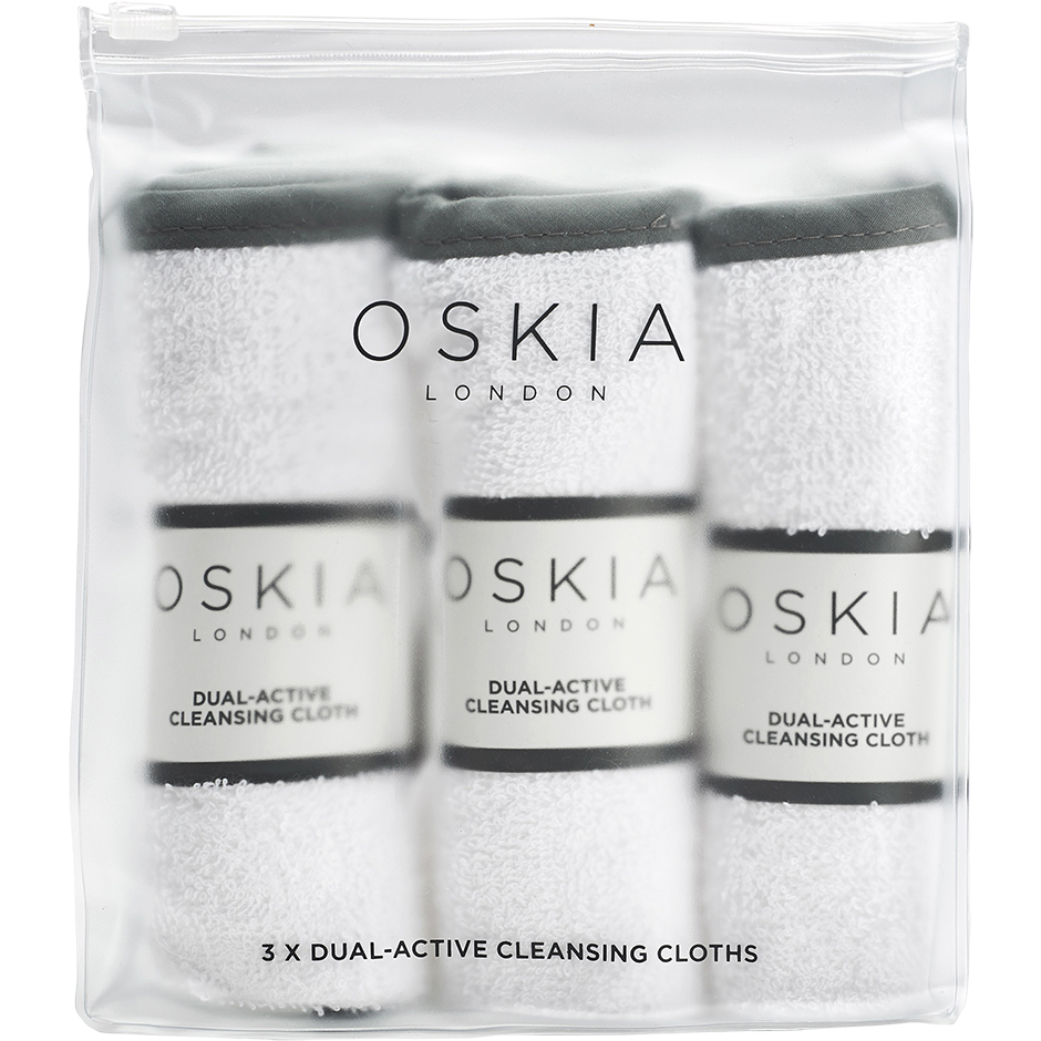 Dual-Active Cleansing Cloths, 3 st Oskia Ansiktsrengöring