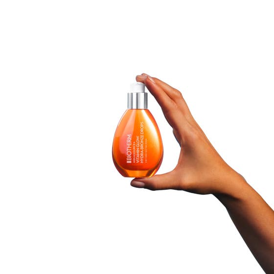 Biotherm AQS+ VG Drop Serum 50 ml återfuktande serum med en lätt aprikosfärgad och lystergivande geltextur.