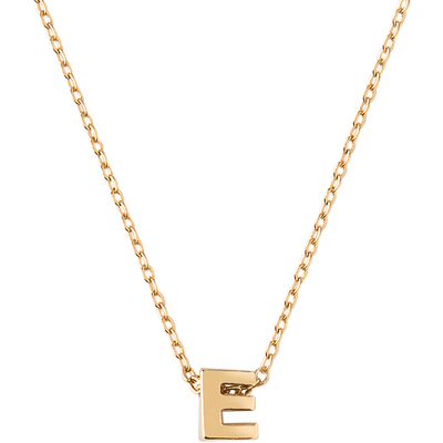 Orelia Gold Plated Initial E Necklace Giftbox