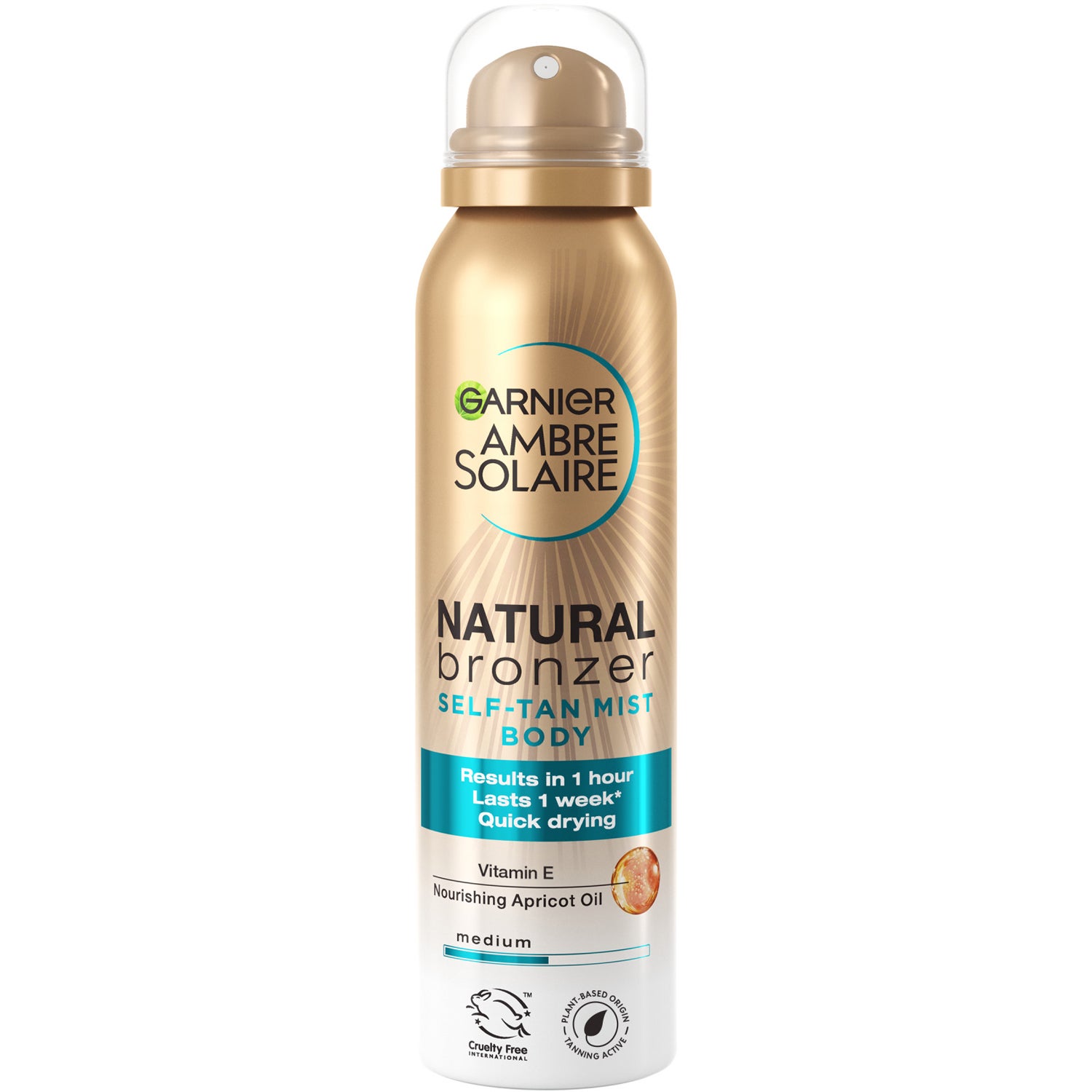 Ambre Solaire Natural Bronzer Self tan Mist, 150 ml Garnier Brun utan sol kropp