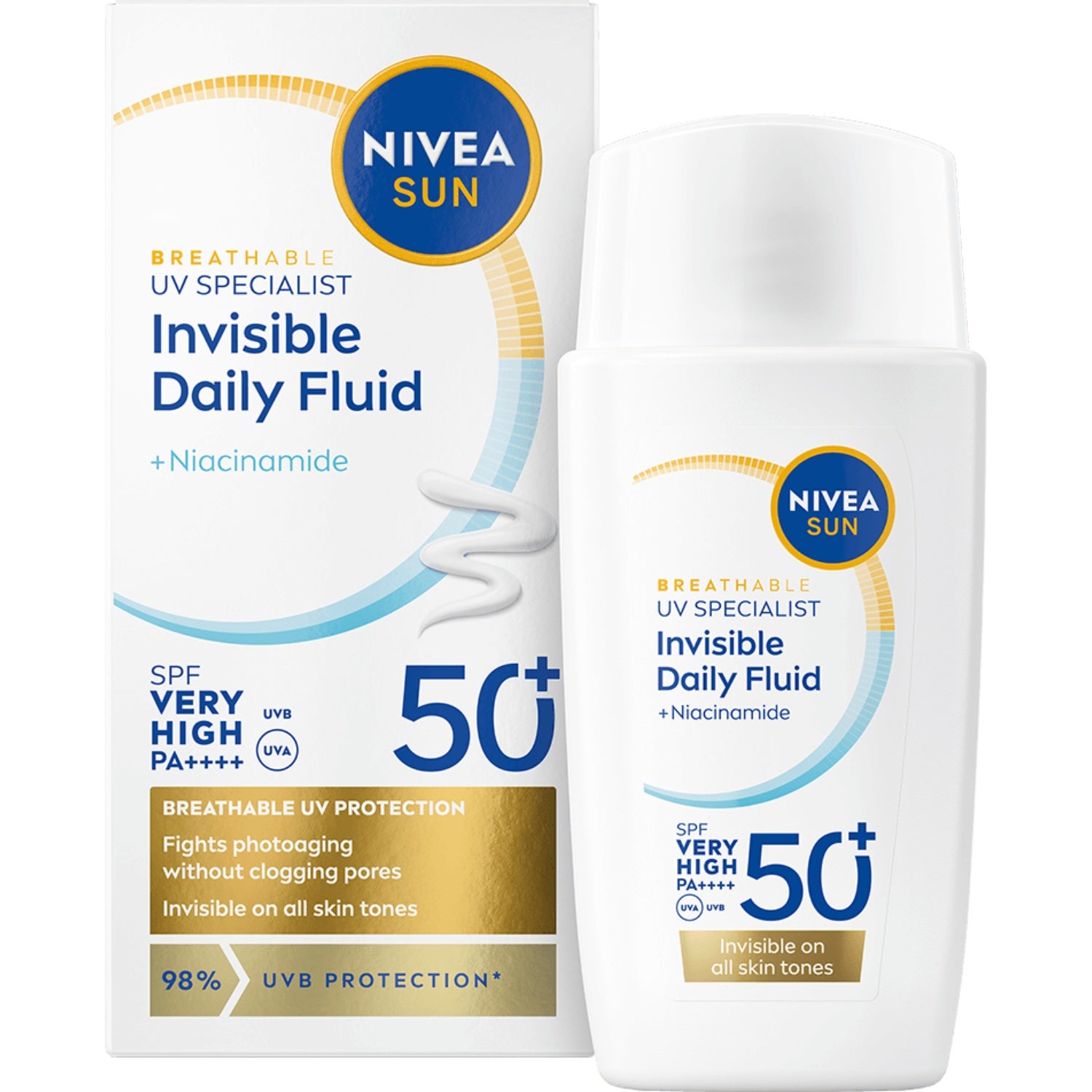 Nivea NIVEA UV Face Invisible Daily Fluid SPF50+ 40 ml parfym