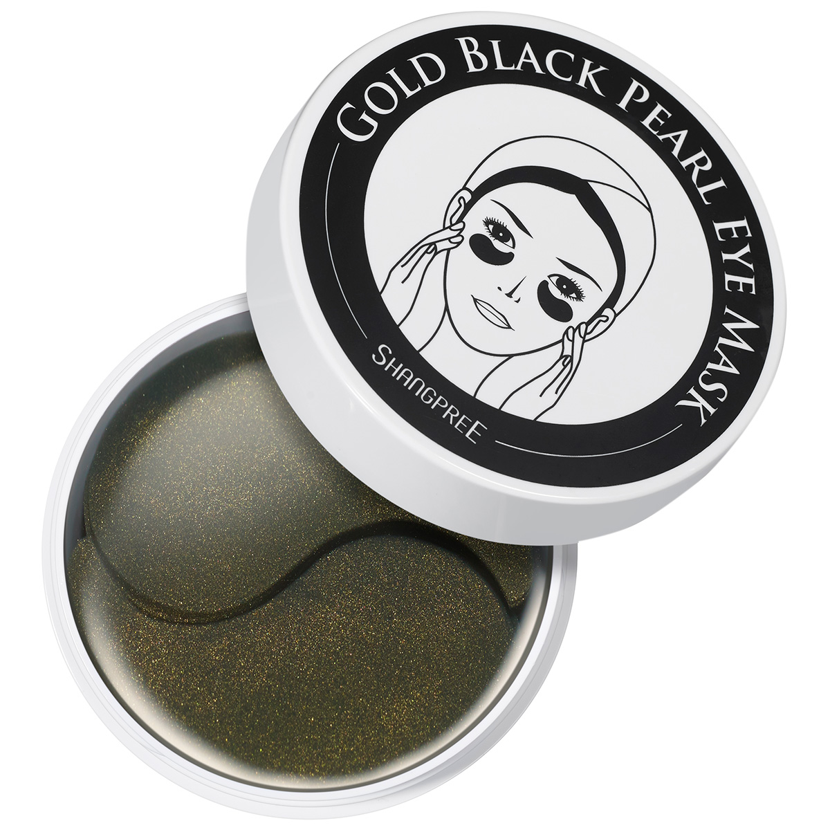 Shangpree Gold Black Pearl Eye Mask