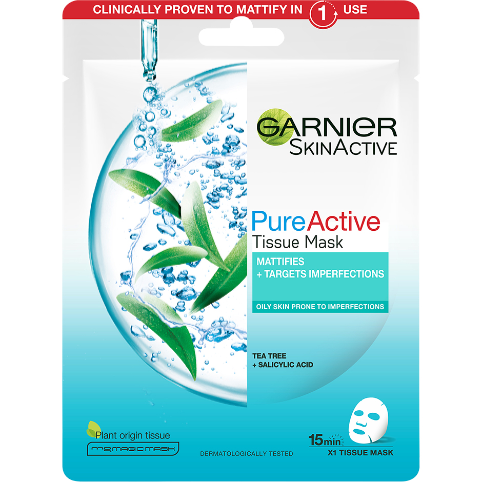 Skin Active Tea tree tissue mask 28 g Garnier Sheet Masks
