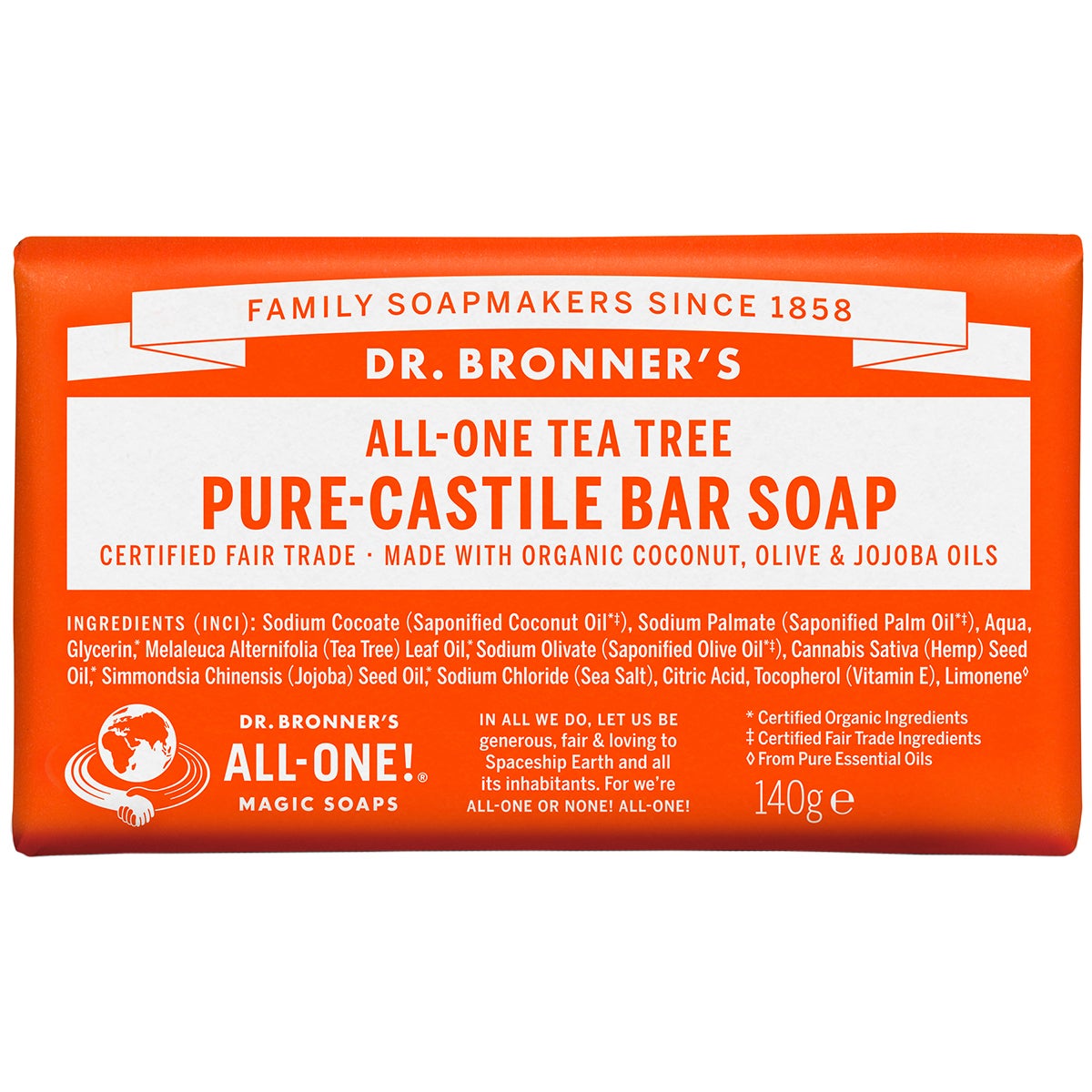 Dr-Bronner's Magic Soaps All-One Hemp Tea Tree 140 g