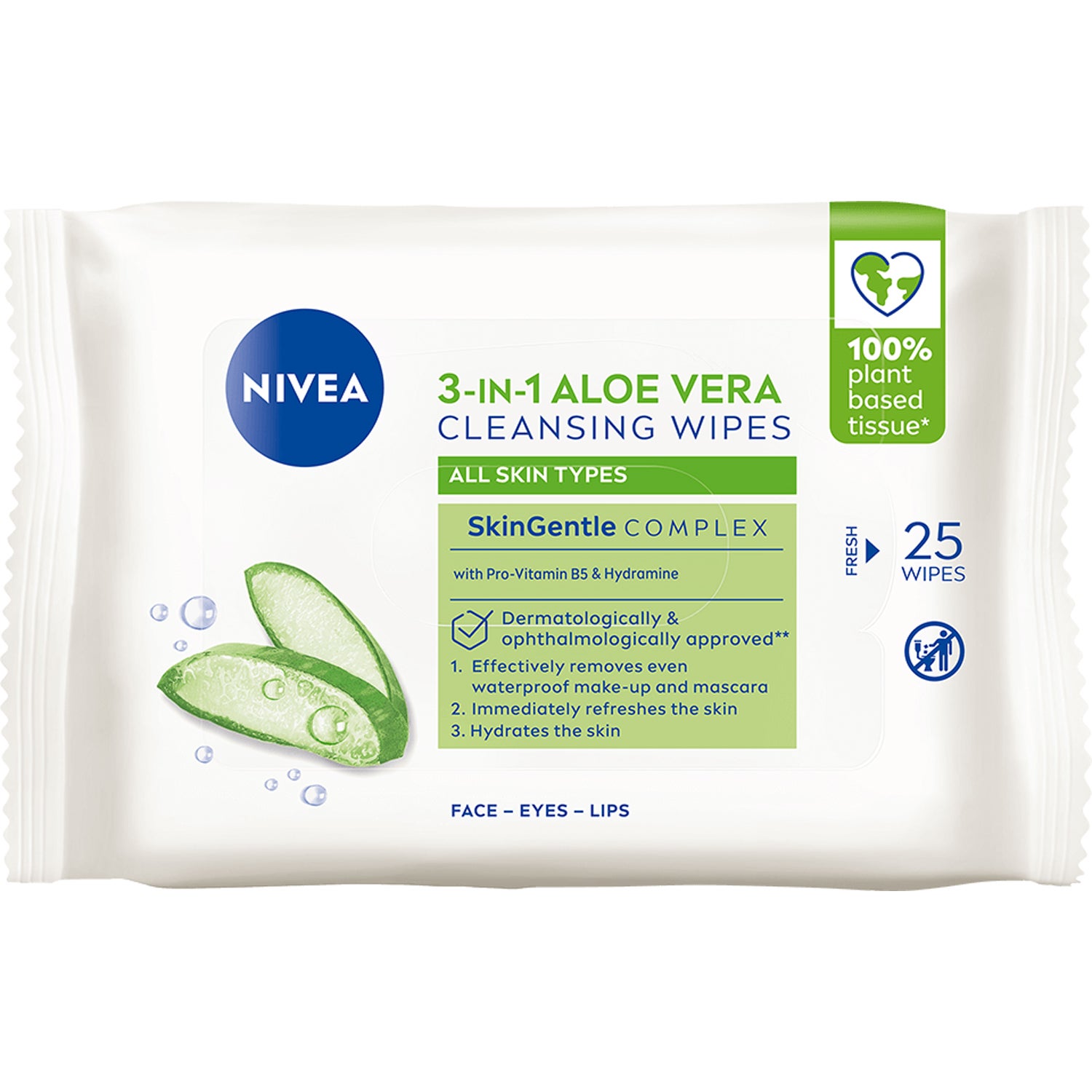NIVEA Naturally Good Wipes 25 pcs