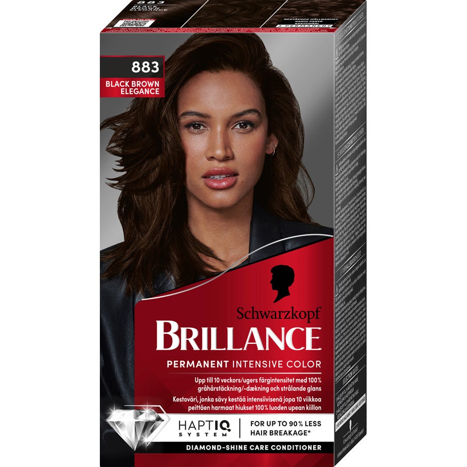 Schwarzkopf Brillance Intensive Color Creme 883 Magic Black Brown - 1 pcs