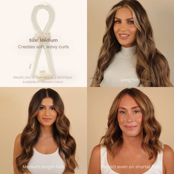 Heatless Curls in Mulberry Silk