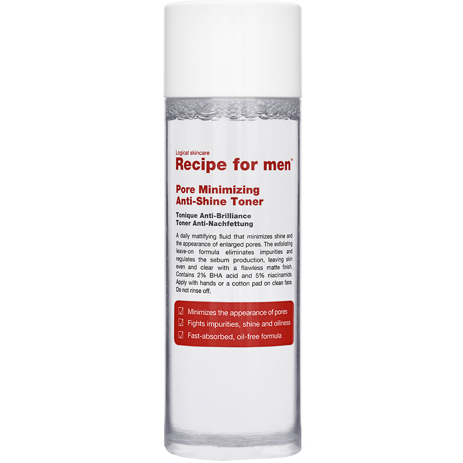 Pore Minimizing Anti-Shine Toner, 100 ml Recipe for men Man