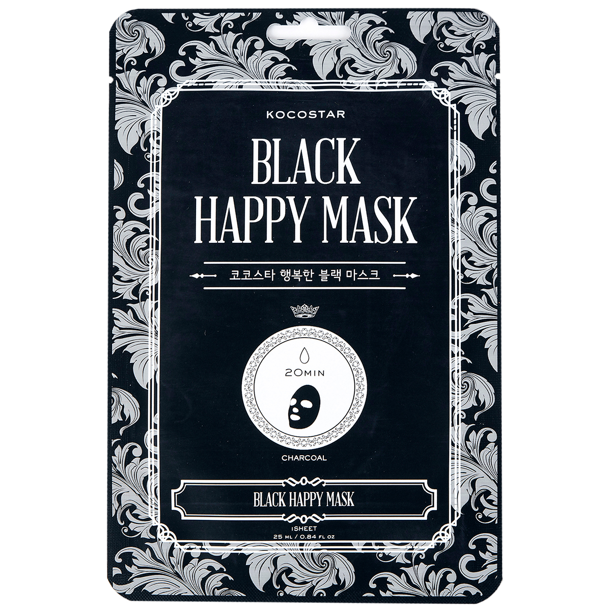 KOCOSTAR Black Happy Mask,  25 ml Kocostar Ansiktsmask