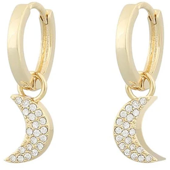 Stay ring ear moon gold/clear