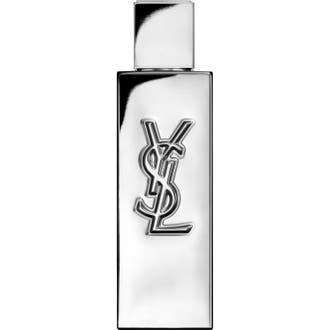 Yves Saint Laurent MYSLF L'Absolu 60 ml edp är en herrparfym i en högblank silverfärgad flaska med präglad YSL-logotyp