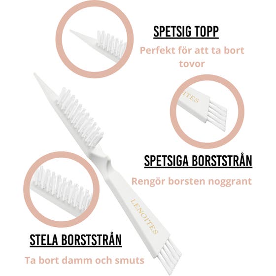 Wild Boar Hair Brush with Cleaning Tool