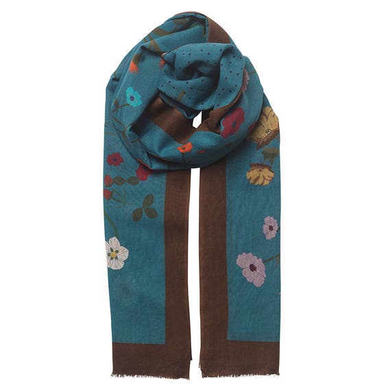 Champ De Fleur Como Scarf Provincial Blue