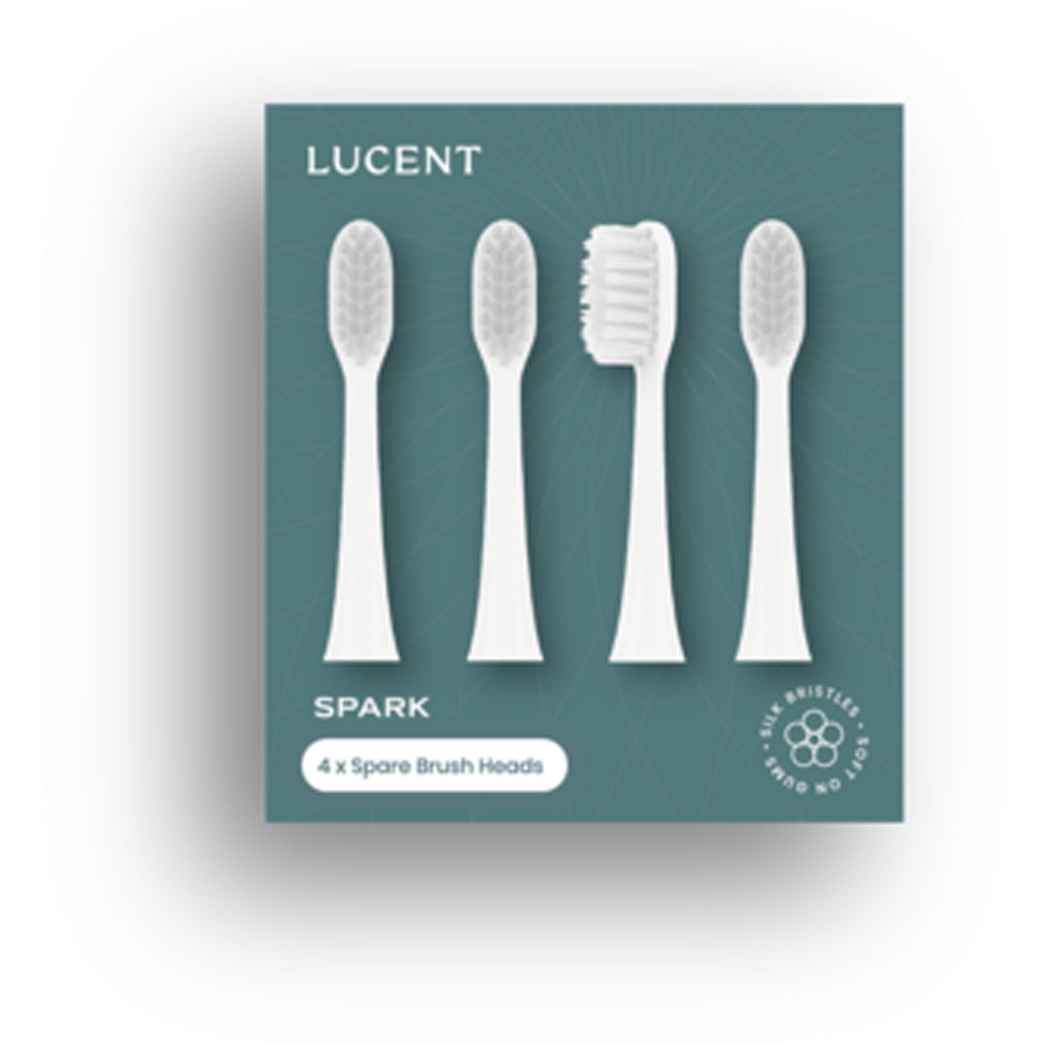 Be Lucent Be Lucent Spark Toothbrush Head White - 4 pcs parfym