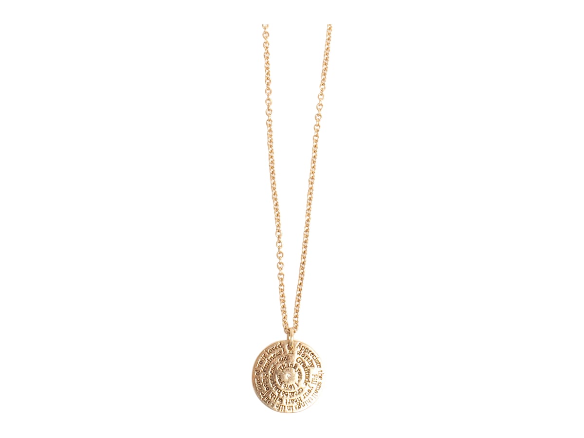 Note to Self Necklace Gold