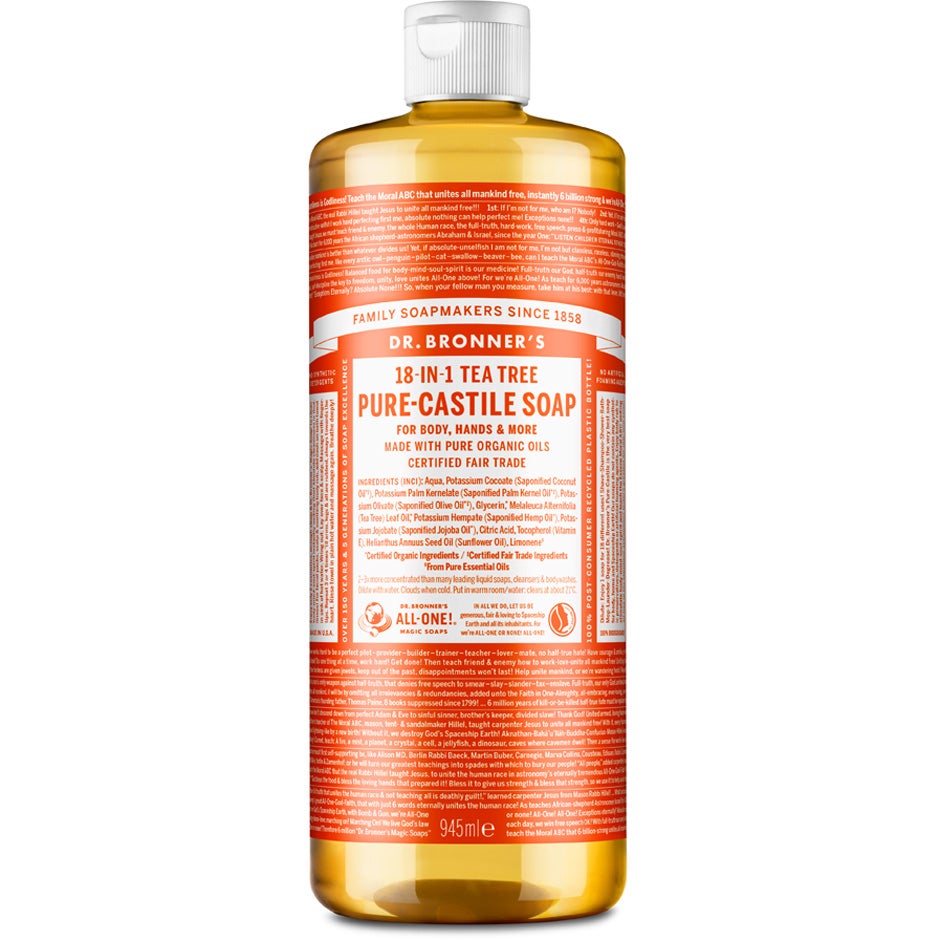 Dr-Bronner's Pure Castile Liquid Soap Tea Tree 945 ml