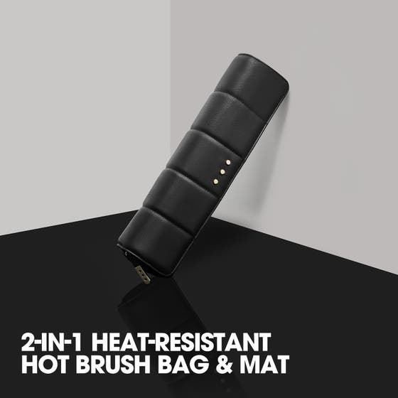 2-in-1 Heat-Resistant Hot Brush Bag & Mat