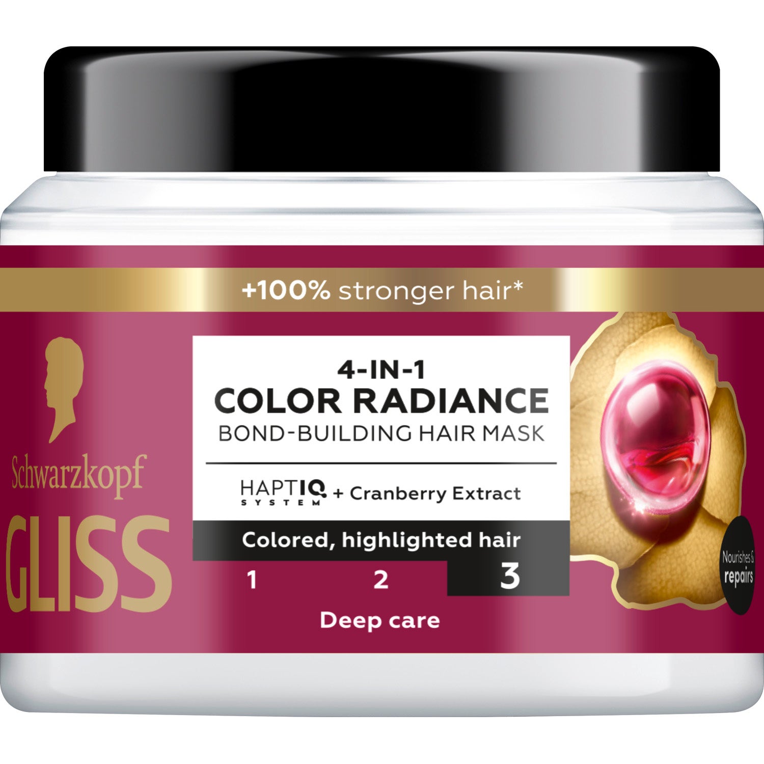 Schwarzkopf Schwarzkopf Gliss 4-In-1 Color Radiance Bond-Building Hair Mask 400 ml parfym