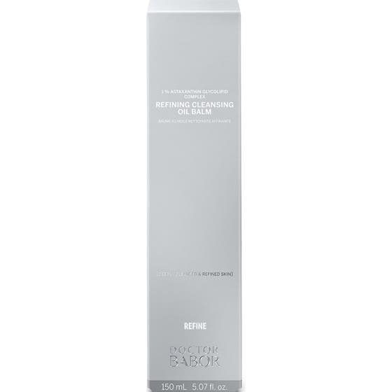 Babor DOC Refining Cleansing Oil Balm 150 ml med antioxidant komplex rengöring i en stilren grå ytterförpackning