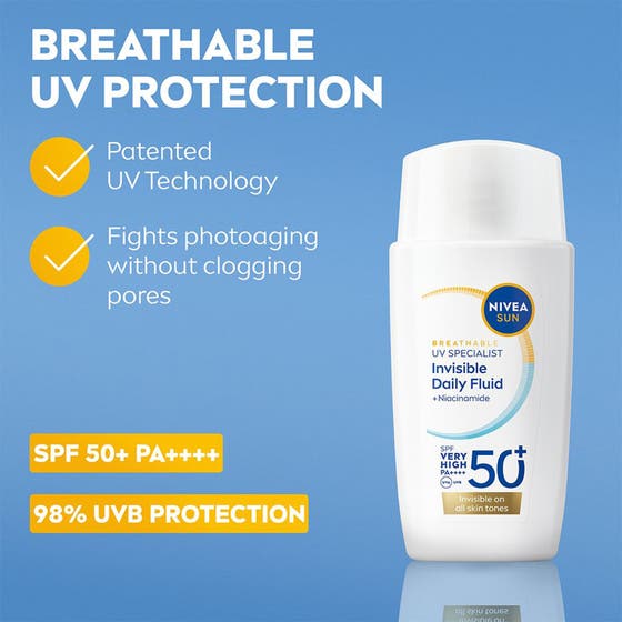 UV Face Invisible Daily Fluid SPF50+