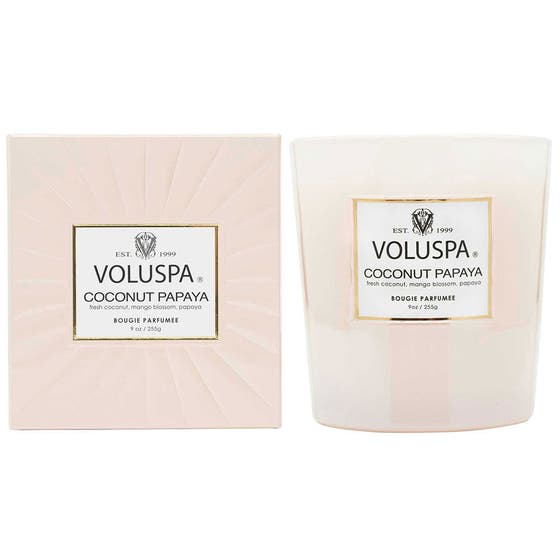 Boxed Candle Coconut Papaya