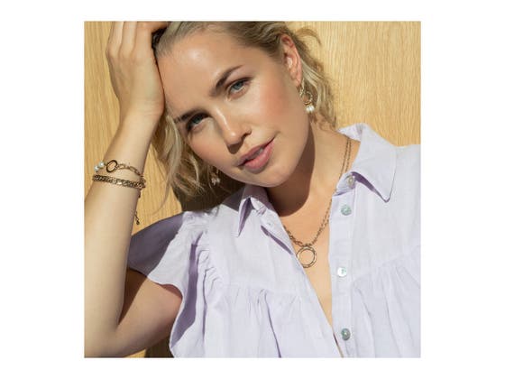 Joy Collection Necklace With Two Rows Big