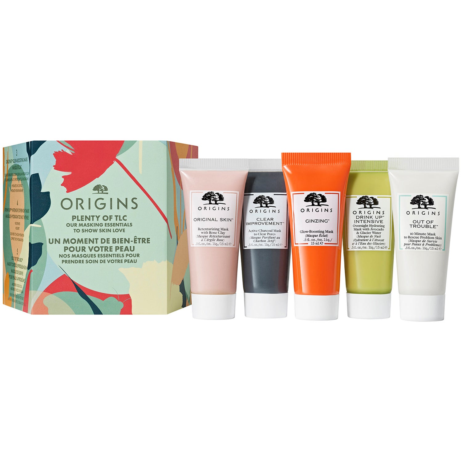 Origins Plenty Of Tlc - Our Masking Essentials To Show Skin Love 15 + 15 + 15 + 15 + 15 ml