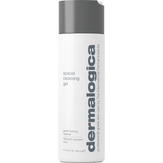Dermalogica Special Cleansing Gel 250 ml tvålfri djuprengöring ansikte i vit flaska med grått lock