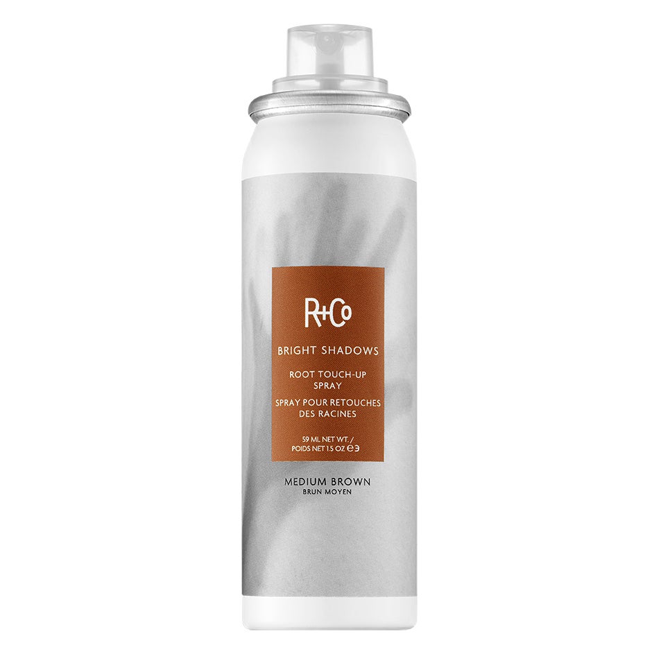 R+Co Bright Shadows Root Touch-Up Spray Medium Brown - 59 ml