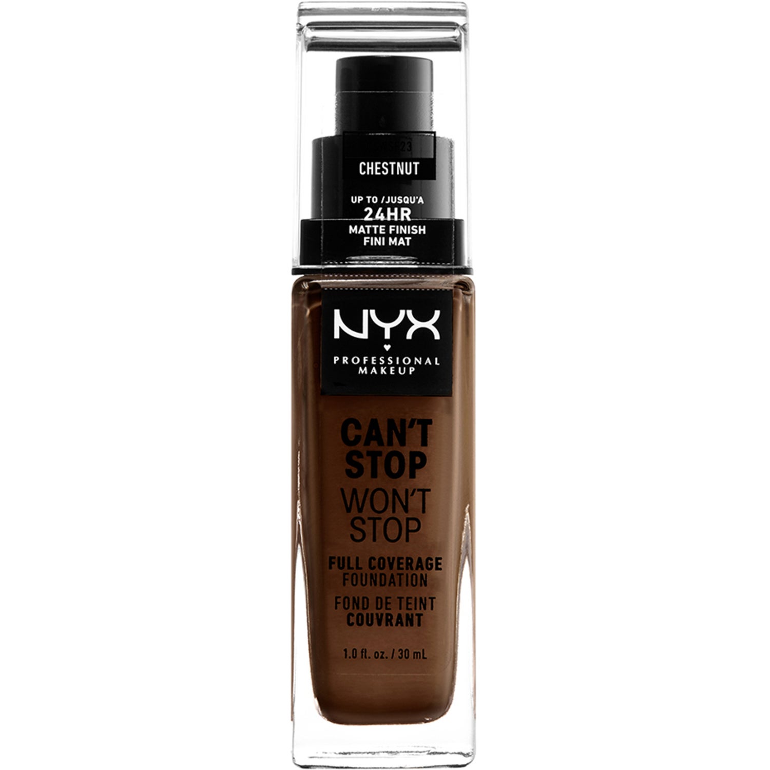NYX Professional Makeup Can't Stop Won't Stop Foundation Chestnut - 30 ml