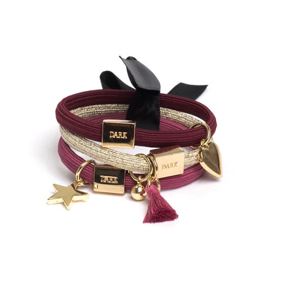 Hair Ties 3 Pk Charm Combo