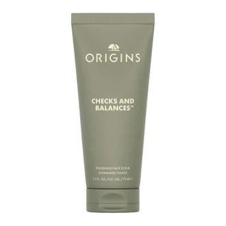 Origins Checks and Balances 75 ml balanserad ansiktspeeling med tourmaline i vit tub med grönt lock