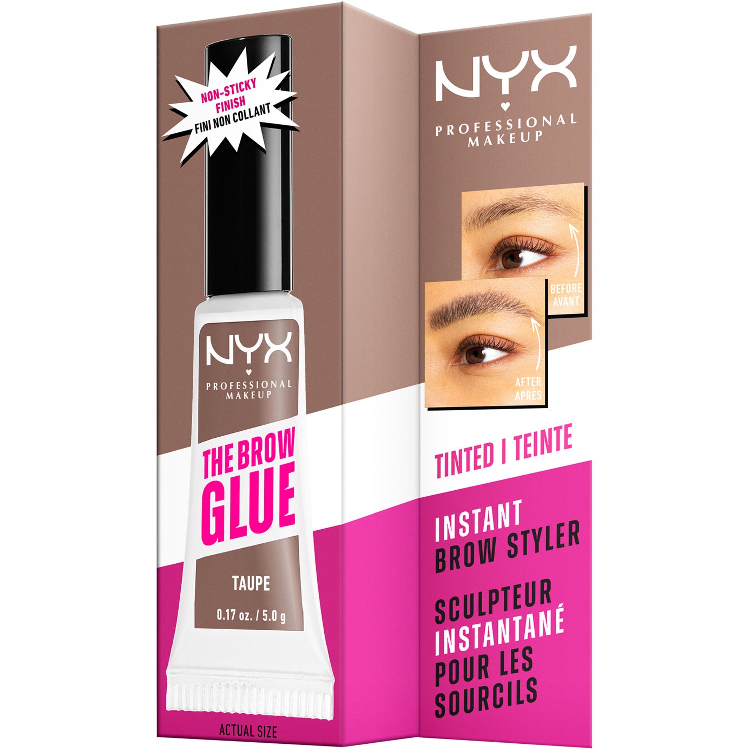NYX Professional Makeup The Brow Glue Instant Brow Styler Taupe 02 - 5 g