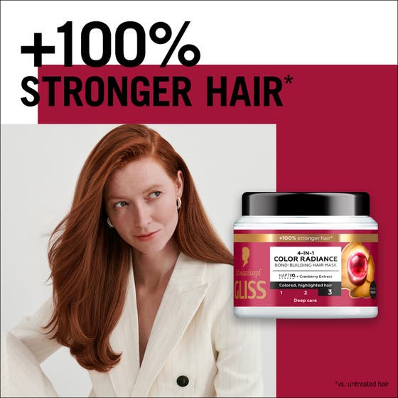 Gliss 4-In-1 Color Radiance Bond-Building Hair Mask