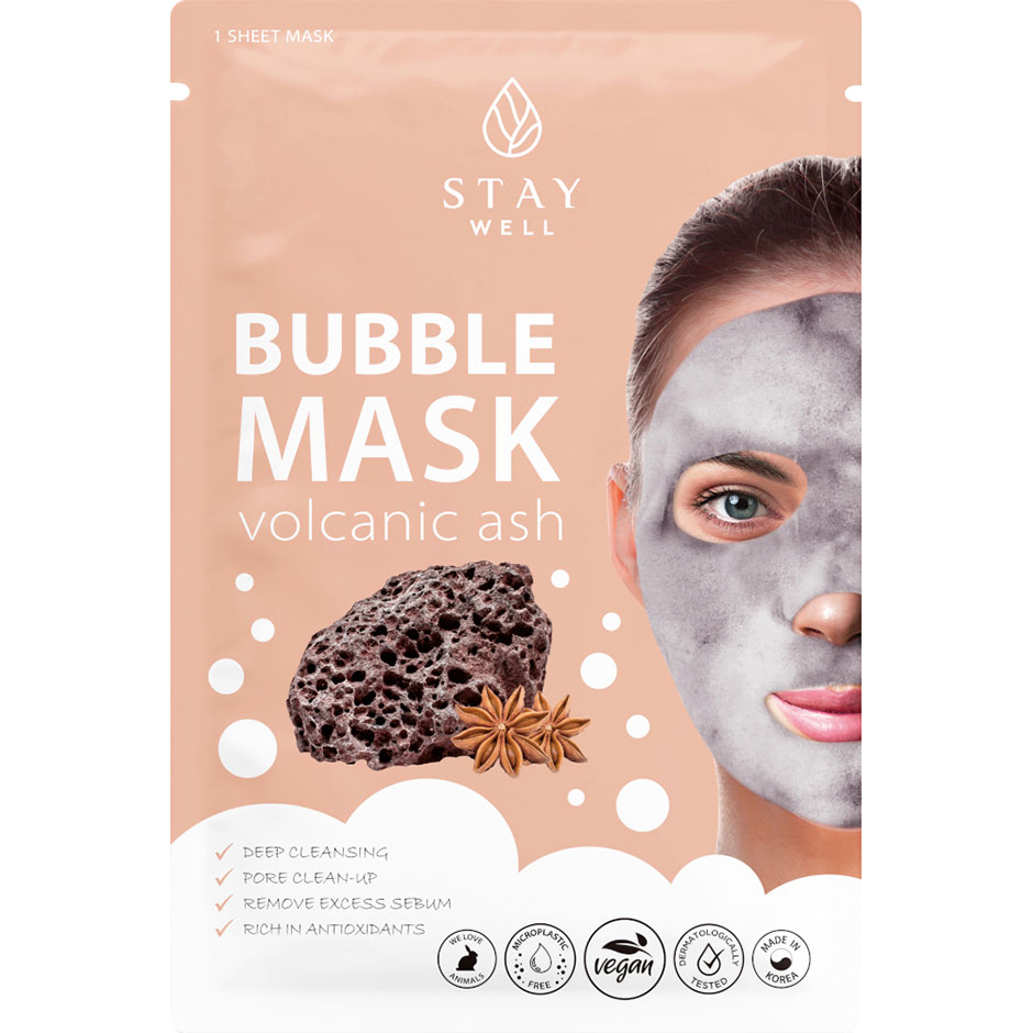 Deep Cleansing Bubble Mask Volcanic, Stay Well Ansiktsmask