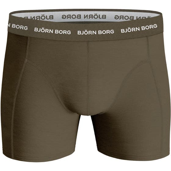 Cotton Stretch Boxer 7p Multipack Black/Green
