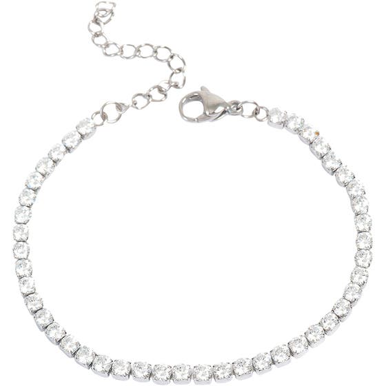 Steel Tennis Bracelet Steel