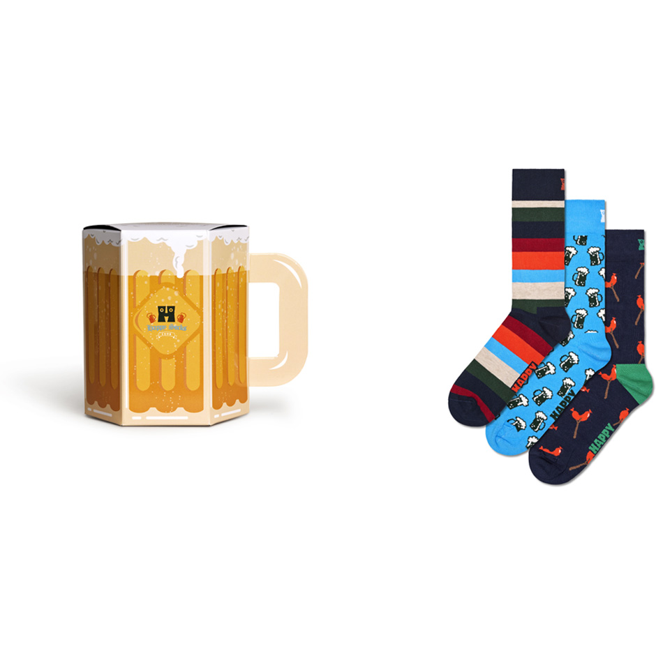 3-Pack Wurst And Beer Socks Gift Set