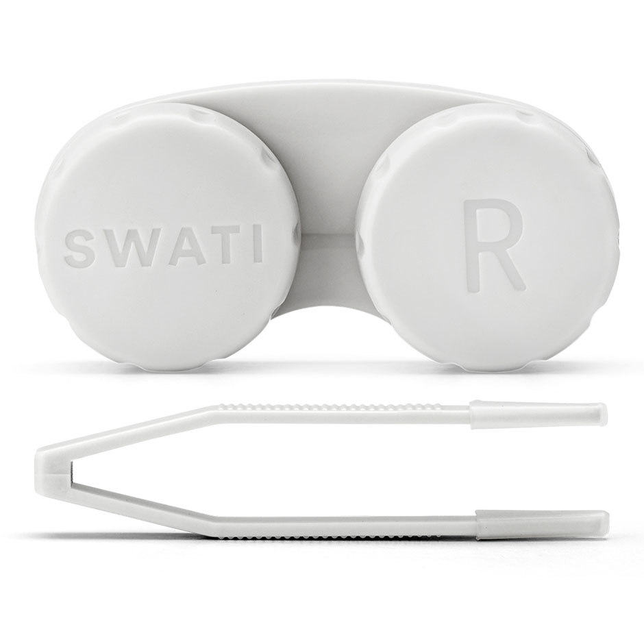 Lens Case & Tweezers Grey, SWATI Cosmetics Pincett