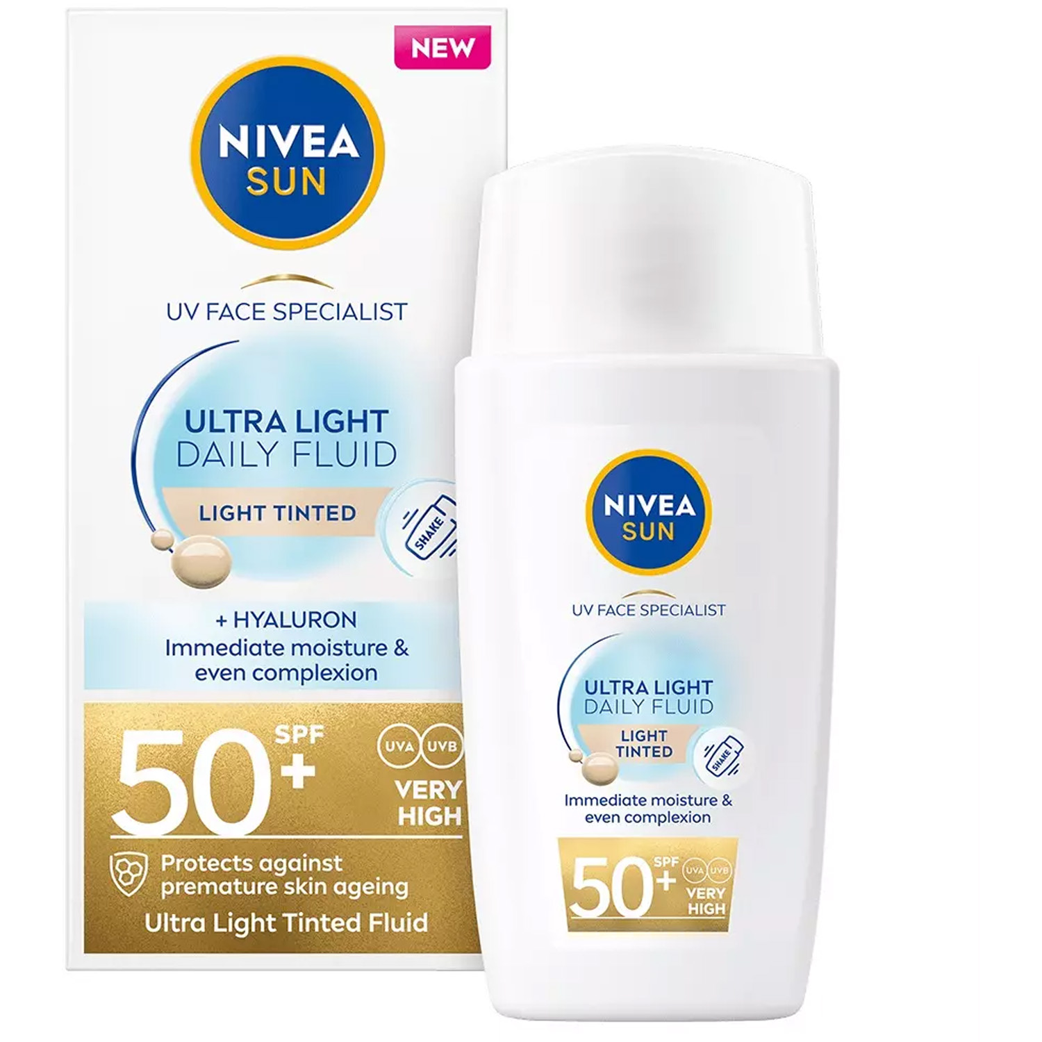 UV Face Ultra Fluid Light Tinted SPF50+