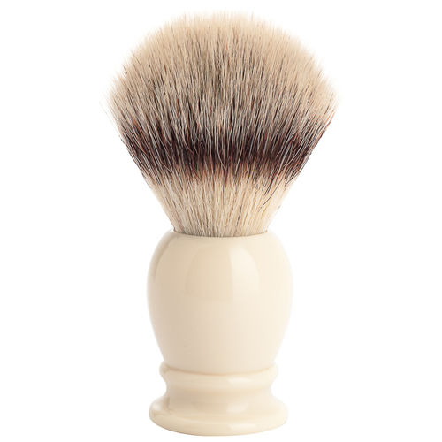 MÜHLE Classic Synthetic Brush, Resin Ivory Silvertip Fibre®
