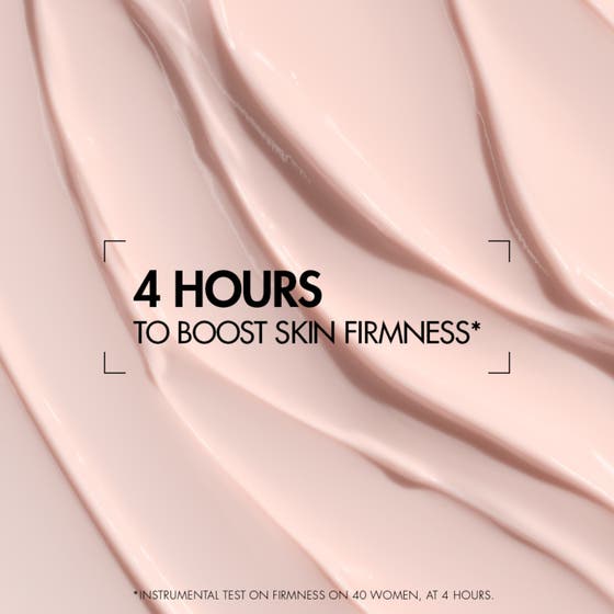 Biotherm uppstramande ansiktskräm Blue Peptides Uplift 50 ml med rosa textur i röd glasburk och SPF 30