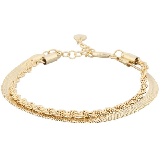 Nicki double brace plain gold