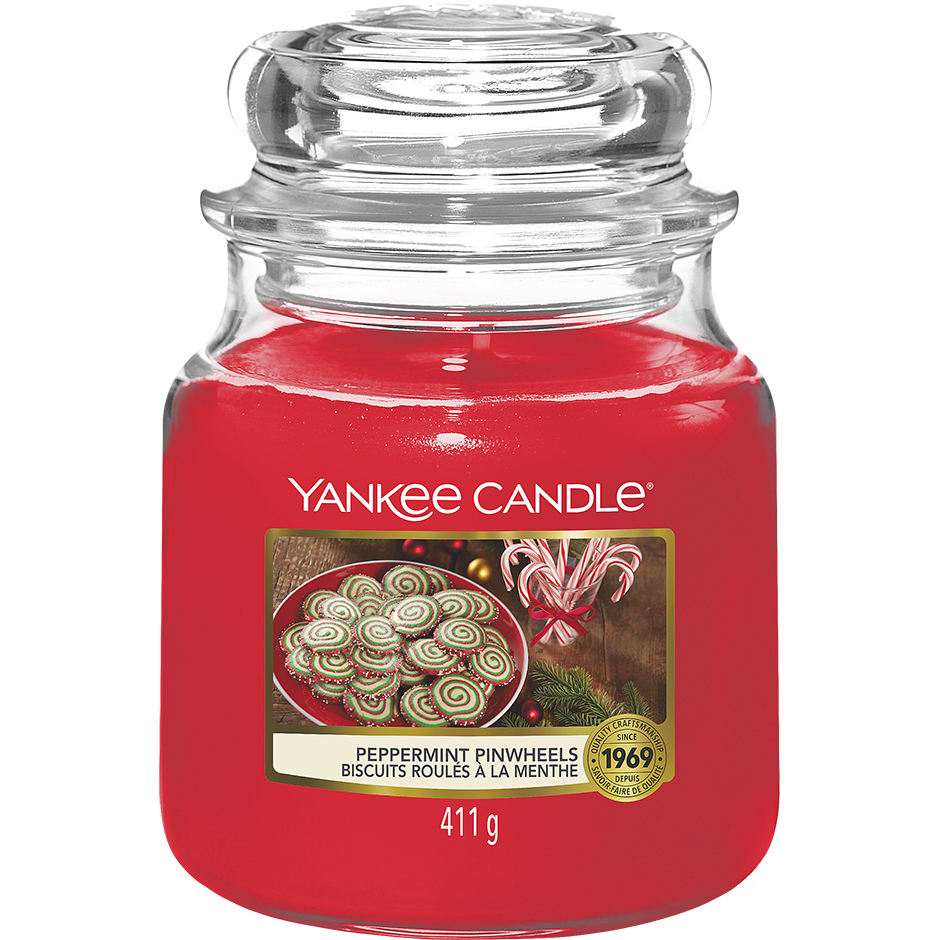 Classic Peppermint Pinwheels, Yankee Candle Doftljus