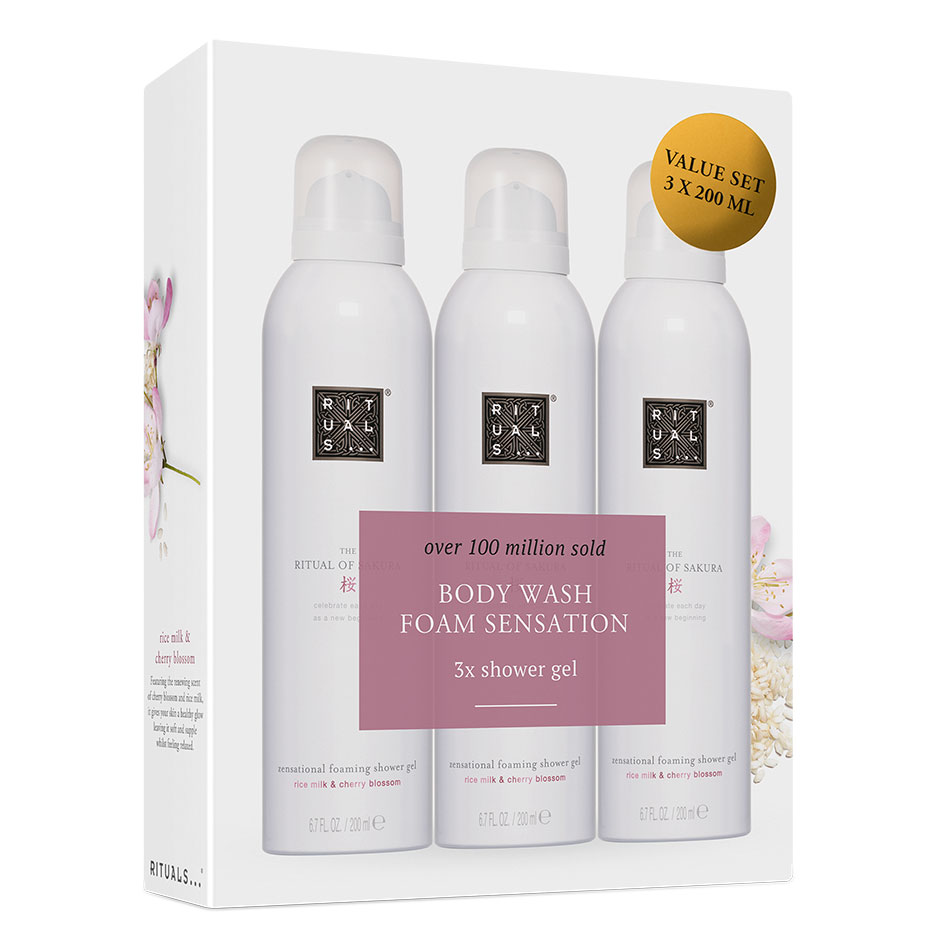 Sakura Shower Foam Value Pack, Rituals... Hudvårdsset