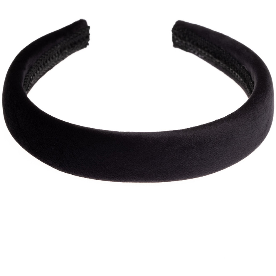 Dark Velvet Hair Band Broad Black pcs 1