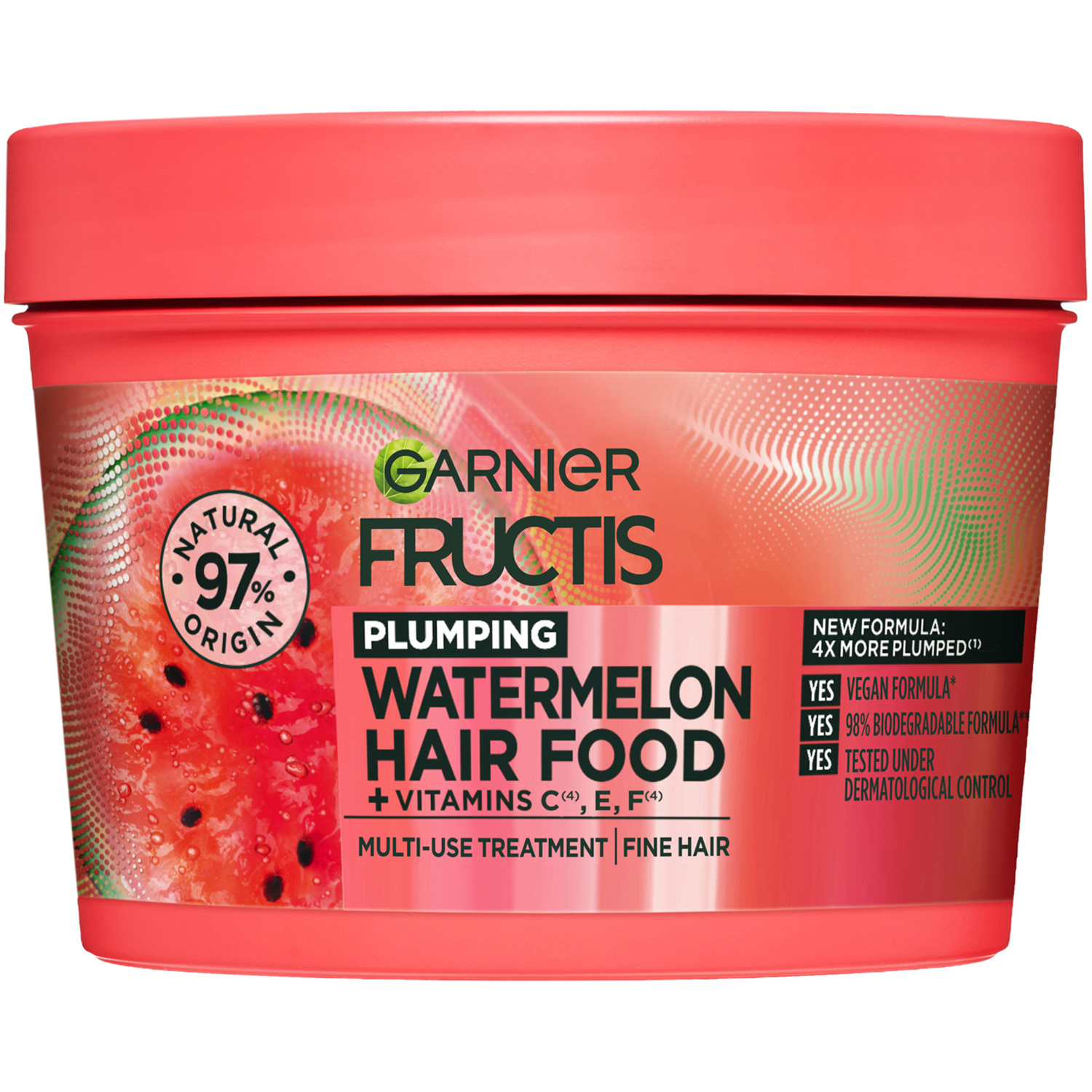 Hair Food Watermelon Mask, 400 ml Garnier Hårinpackning